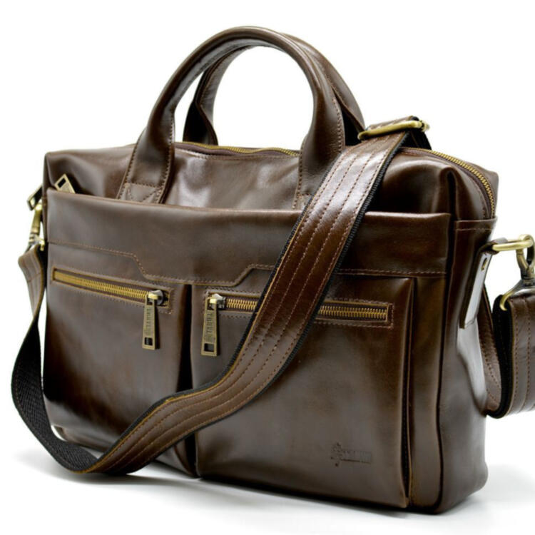 Кожаная мужская сумка для ноутбука GQ-7122-3md TARWA