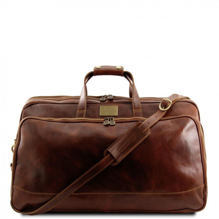 Кожаная дорожная сумка на колесах - Малый размер Tuscany Leather Bora Bora TL3065