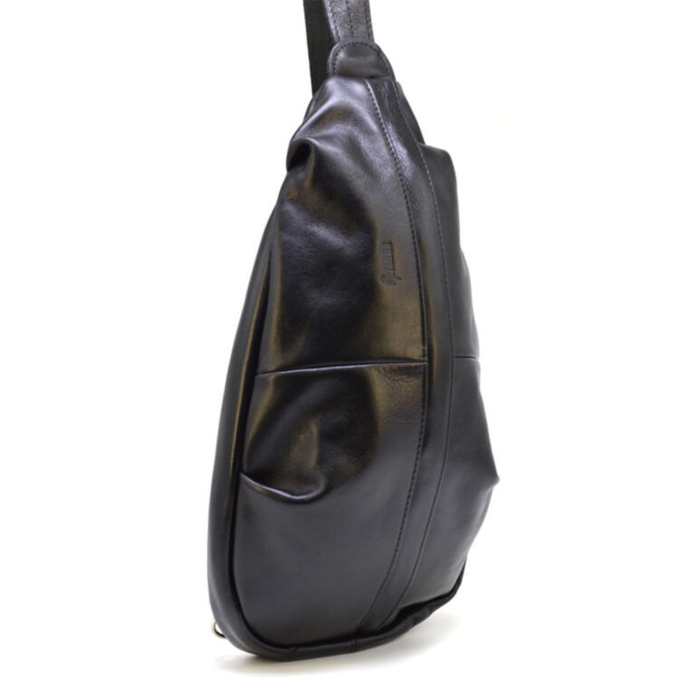 Увеличенный рюкзак-слинг на одно плечо из натуральной кожи TARWA Govard GA-0705-3mdL