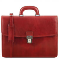AMALFI Портфель мужской с одним отделением из кожи Tuscany Leather TL141351 (Красный)