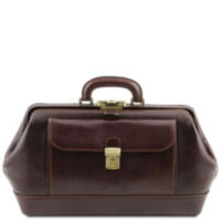 Кожаная сумка-саквояж Tuscany Leather Bernini TL141298 (Темно-коричневый)