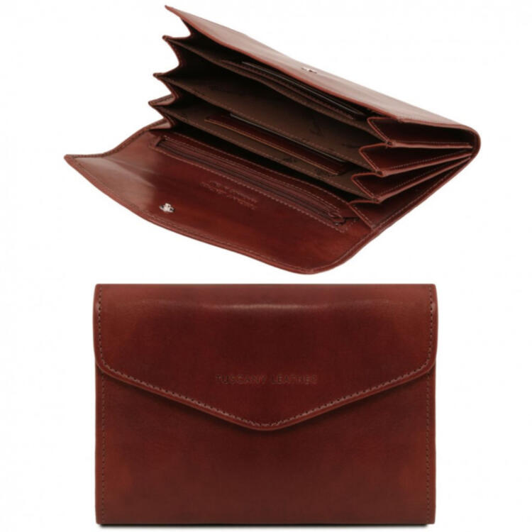 Эксклюзивный кожаный бумажник для женщин Tuscany Leather TL140786