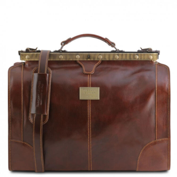 Кожаная сумка саквояж - Маленький размер Madrid Tuscany TL1023