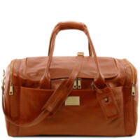 TL Voyager Дорожная кожаная сумка Tuscany с боковыми карманами - Большой размер TL142135 (Мед)