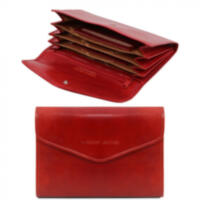 Эксклюзивный кожаный бумажник для женщин Tuscany Leather TL140786 (Красный)