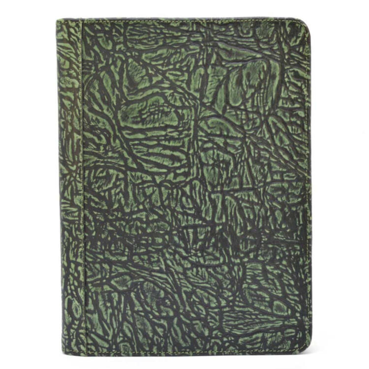 Экслюзивная VIP папка А4 из кожи Слон TARWA CrH-1295-4lx зеленая