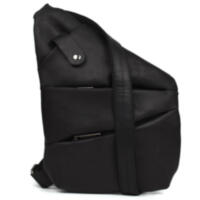 Мужская сумка слинг через плечо для левши черная TARWA RA-6405-3md