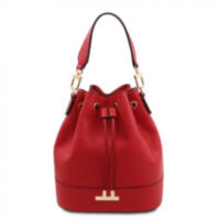 Кожаная сумка ведро (Италия) Tuscany TL142083 (Lipstick Red)
