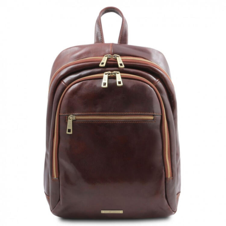 Кожаный рюкзак на два отделения Perth Tuscany TL142049