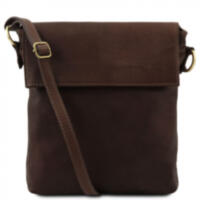 TL141511 Morgan - Кожаная сумка на плечо от Tuscany (Темно-коричневый)