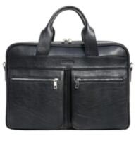 Чёрная деловая мужская сумка Newery N4032GA