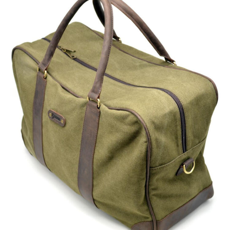 Дорожная сумка из ткани канвас с элементами натуральной кожи RH-6827-4lx бренда TARWA