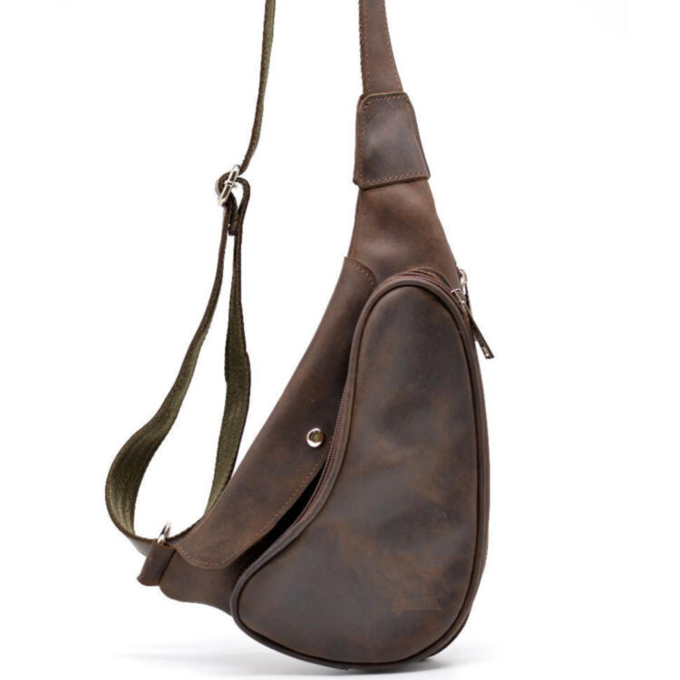 Кожаный рюкзак на одно плечо из лошадиной кожи RC-3026-3md бренд Tarwa